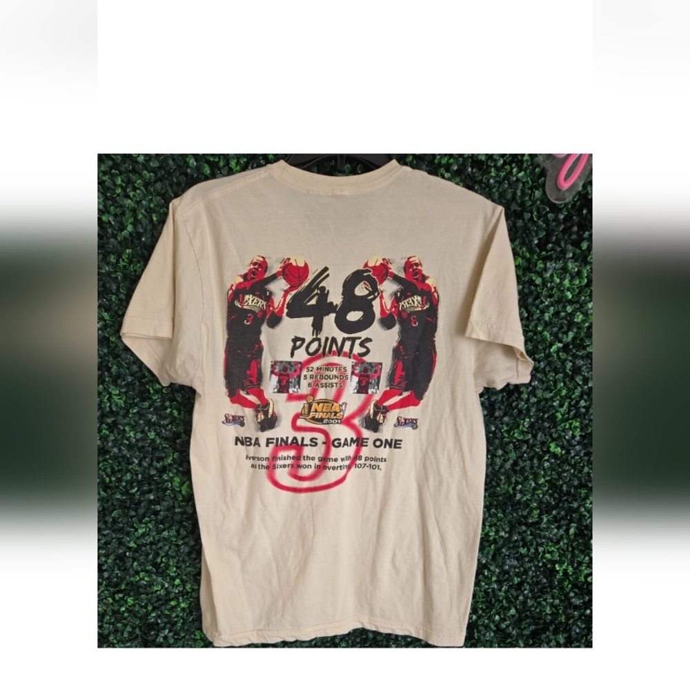 Allen Iverson Mitchell & Ness Hardwood Classics Shirt Size Medium VTG 76ers NBA